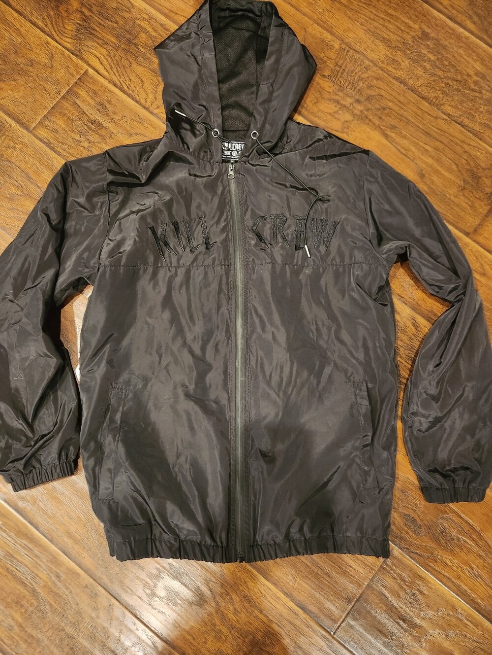 🖤 Black Kill Crew Rain Jacket Windbreaker Hoodir